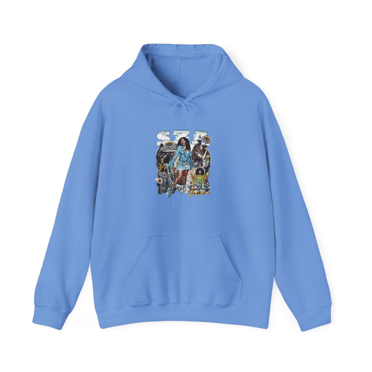 SZA SOS Tour Vintage Bootleg Collage Hoodie - Official Hoodies merchandise