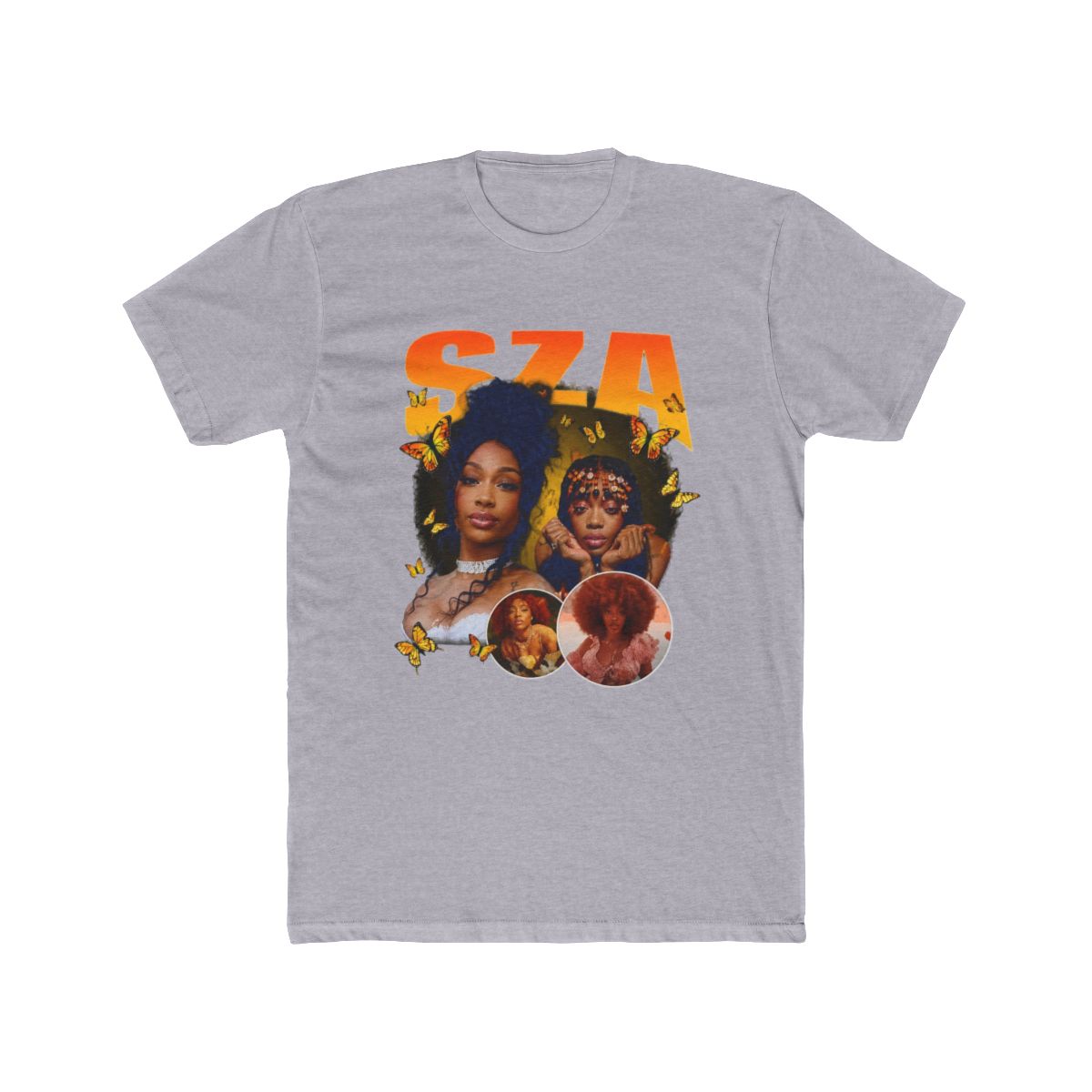 SZA Vintage R&B Collage Long Sleeve T Shirt - alternate angle 4, merchandise
