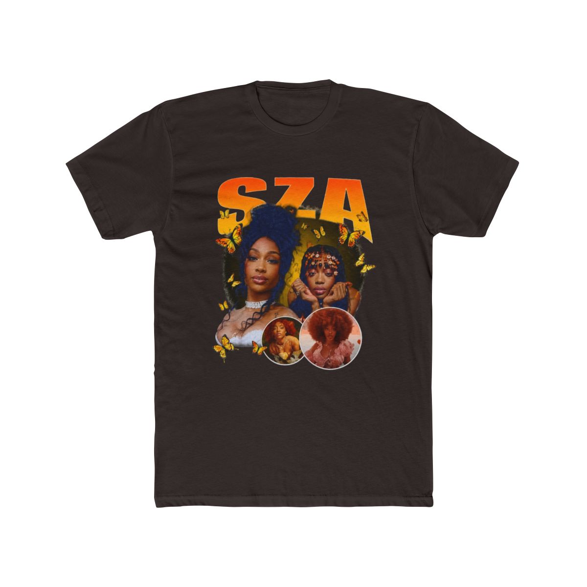 SZA Vintage R&B Collage Long Sleeve T Shirt - alternate angle 2, merchandise