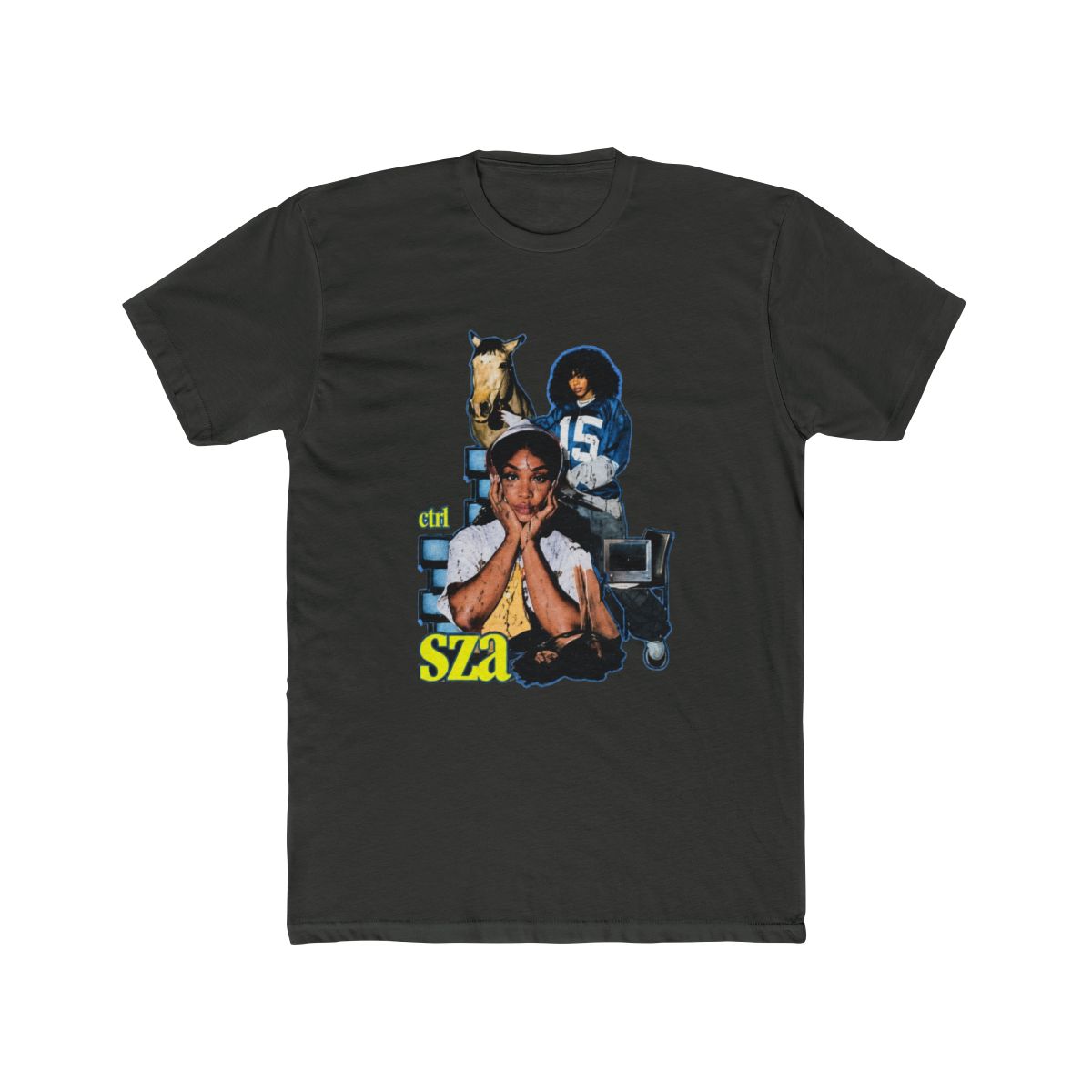 SZA Ctrl Album Aesthetic Tribute T Shirt - alternate angle 3, merchandise