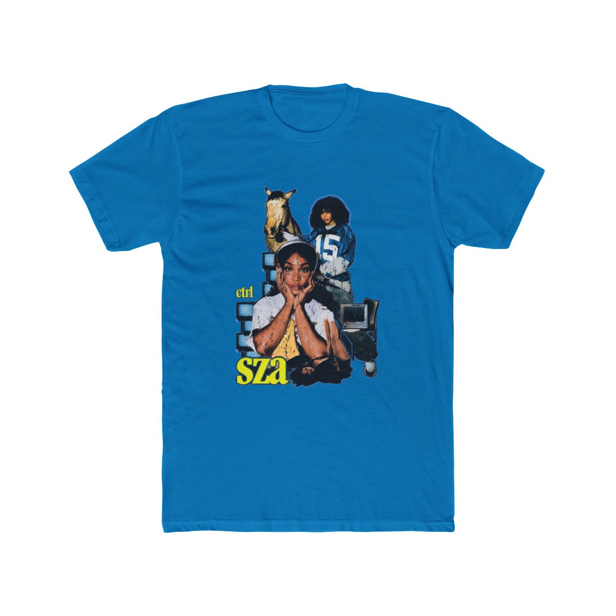 SZA Ctrl Album Aesthetic Tribute T Shirt - alternate angle 5, merchandise