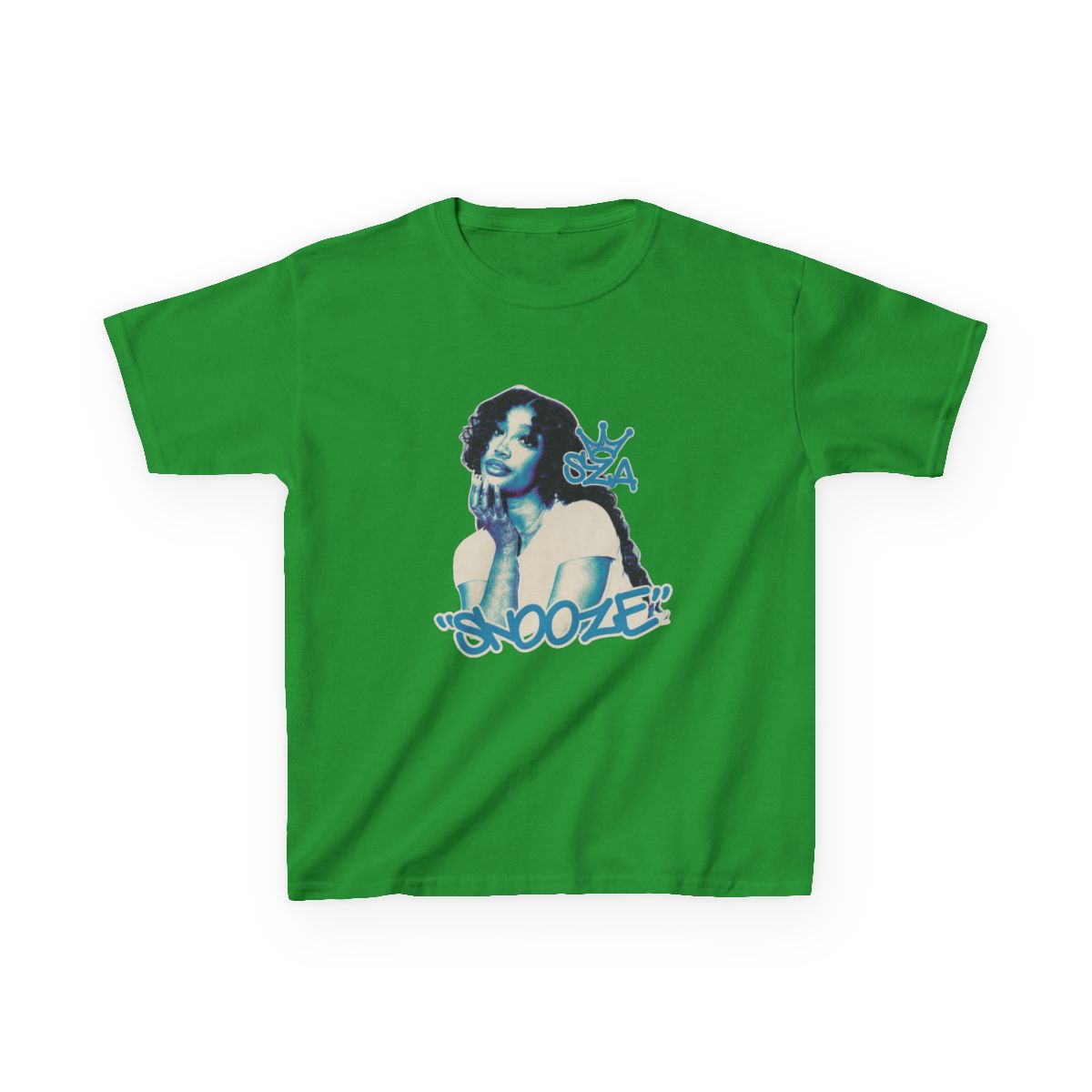 SNOOZE by SZA fan art Kids T-Shirt - alternate angle 4, merchandise
