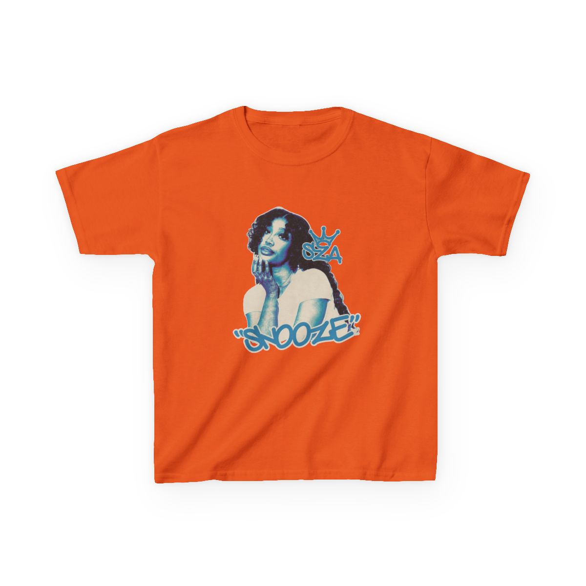 SNOOZE by SZA fan art Kids T-Shirt - alternate angle 3, merchandise