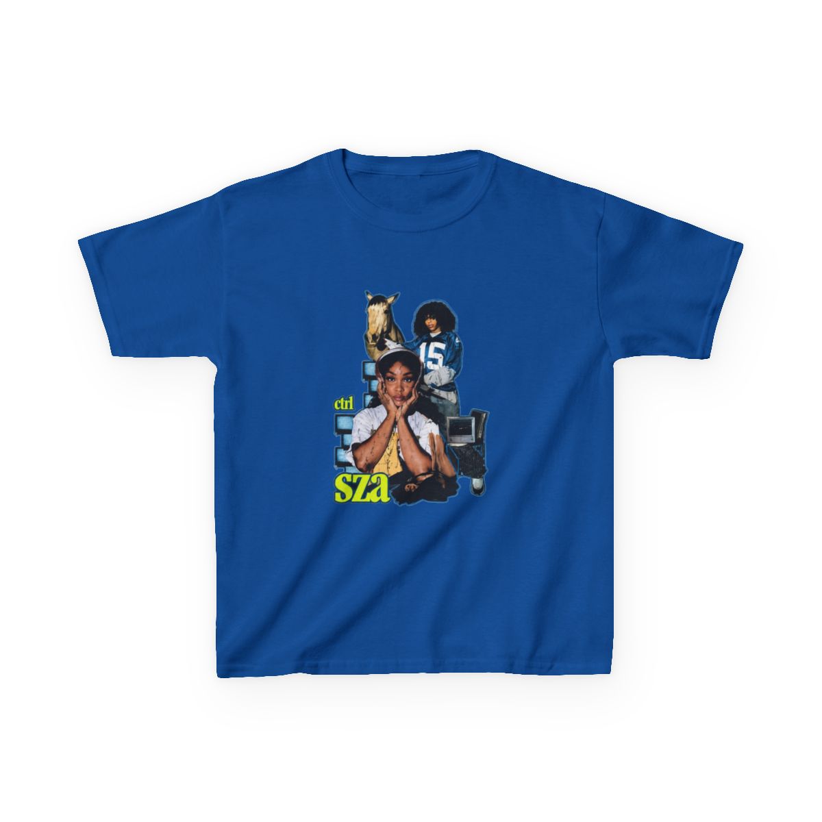 SZA Ctrl Album Aesthetic Tribute Kids T-Shirt - alternate angle 5, merchandise