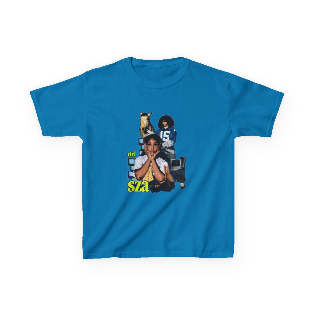 SZA Ctrl Album Aesthetic Tribute Kids T-Shirt - alternate angle 4, merchandise