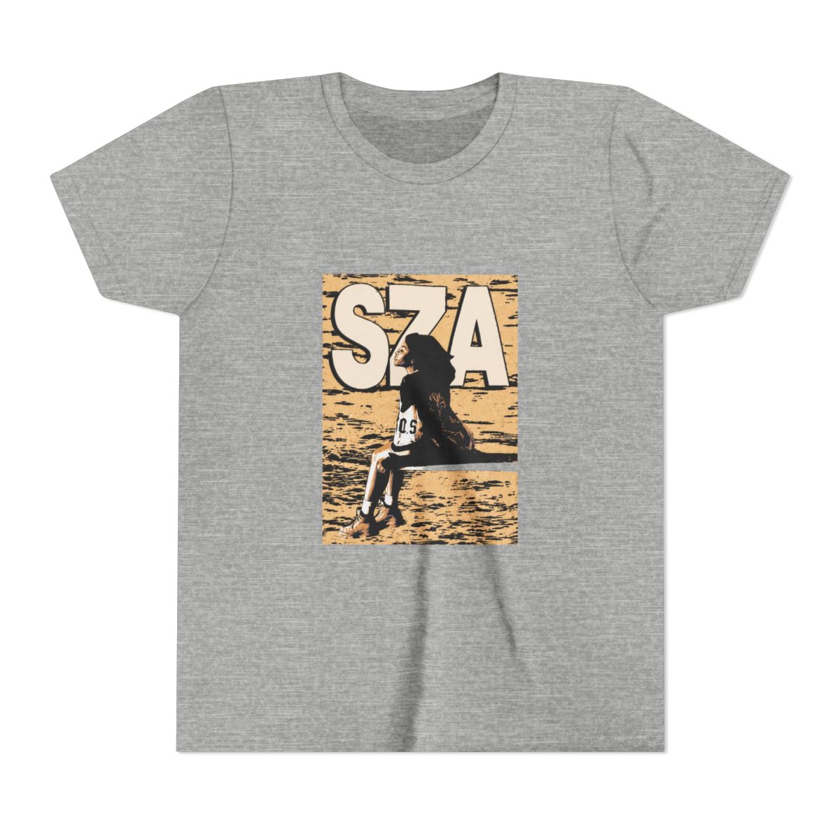 SZA - SOS vintage version Kids T Shirt - alternate angle 2, merchandise