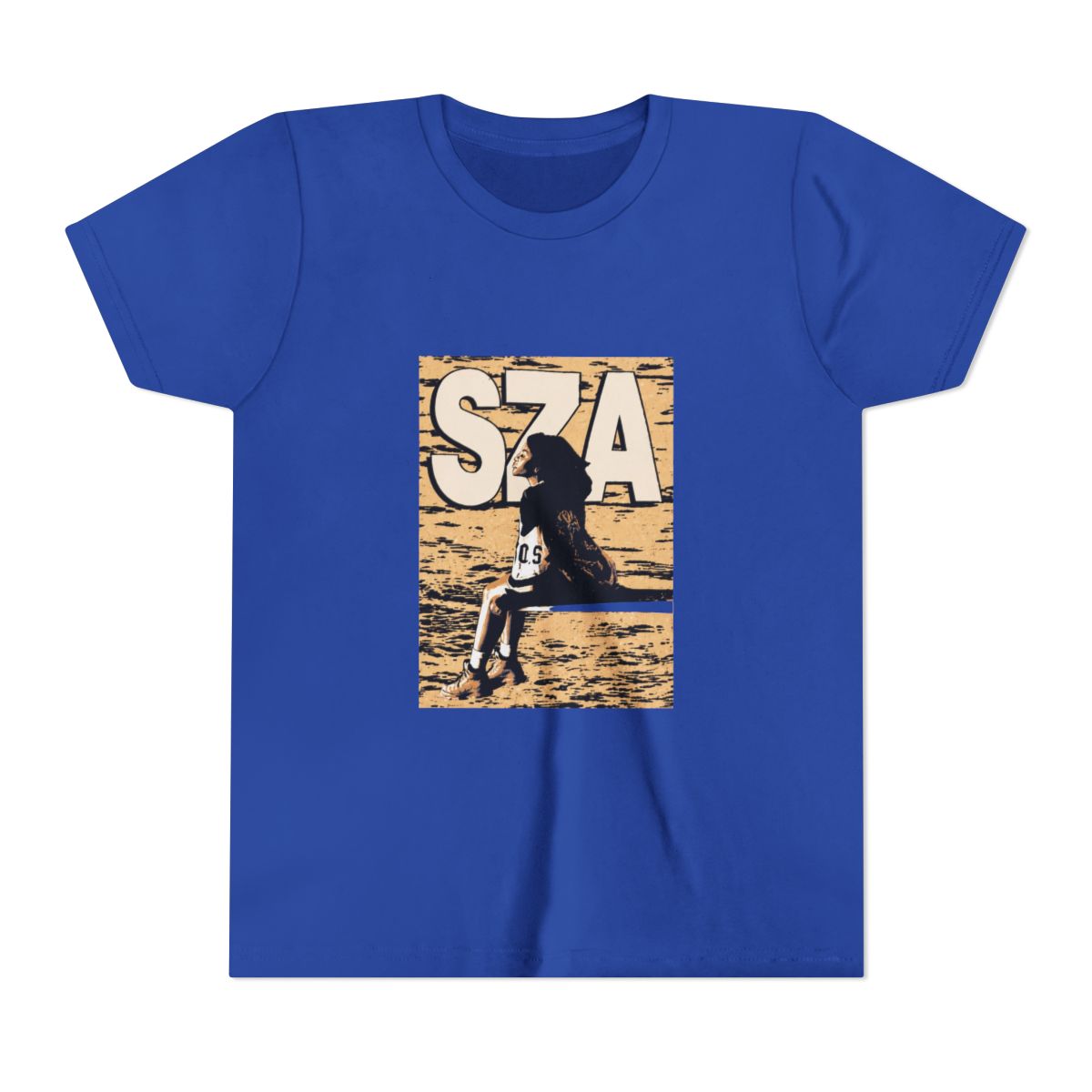 SZA - SOS vintage version Kids T Shirt - alternate angle 3, merchandise