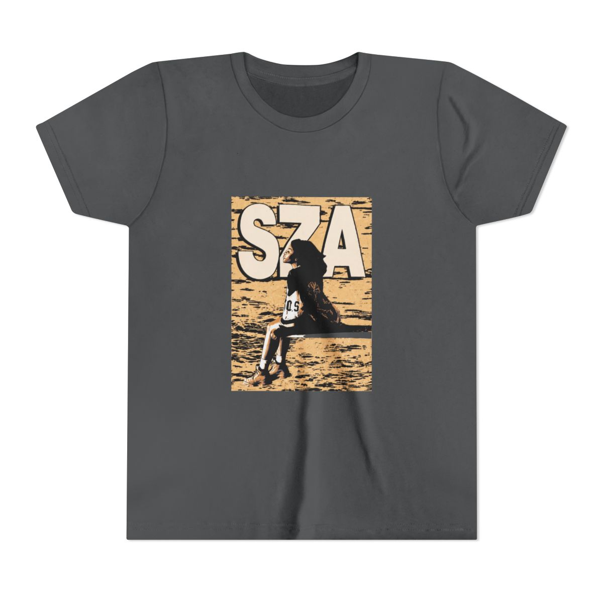 SZA - SOS vintage version Kids T Shirt - alternate angle 4, merchandise