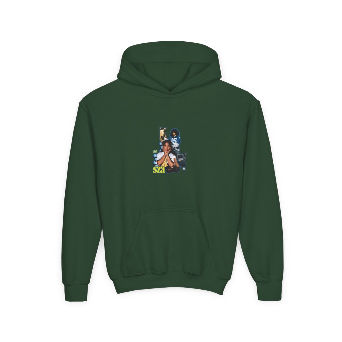 SZA Ctrl Album Aesthetic Tribute Kids Hoodie - alternate angle 2, merchandise
