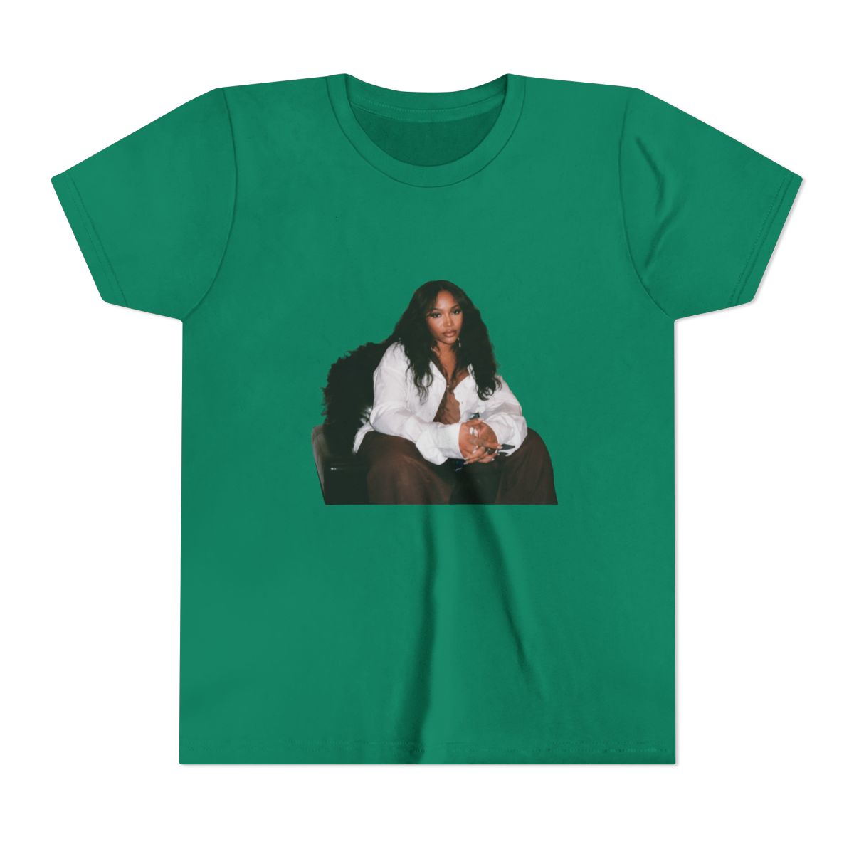 SZA R&B Music Star Fan Tribute Kids T Shirt - alternate angle 2, merchandise