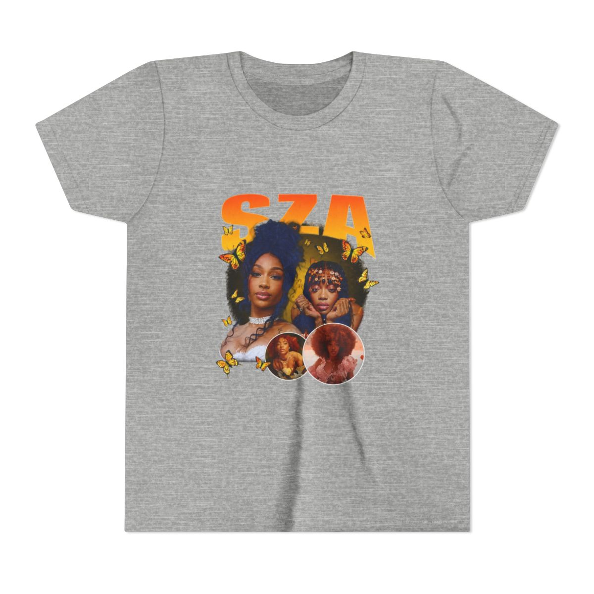 SZA Vintage R&B Collage Kids T Shirt - alternate angle 3, merchandise