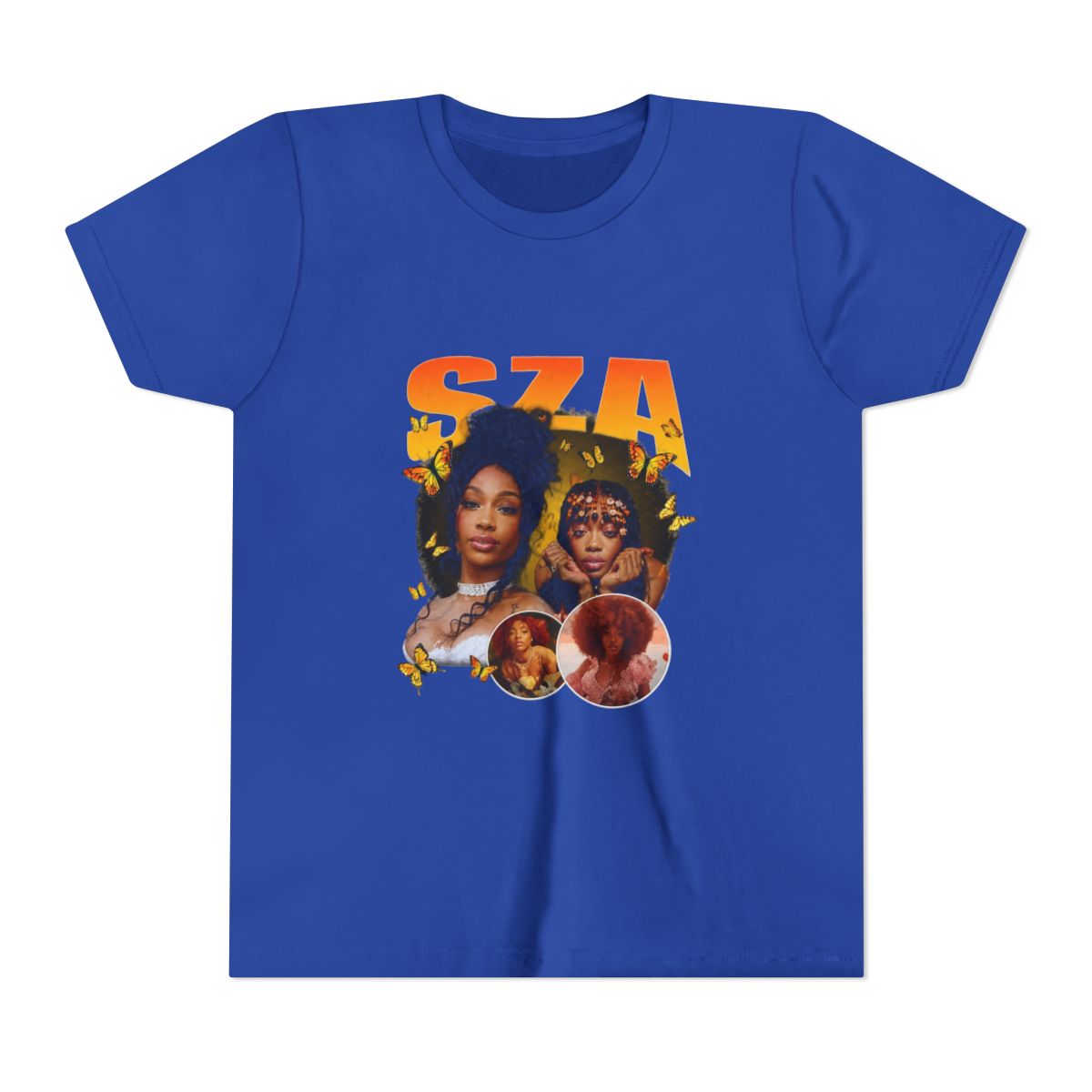 SZA Vintage R&B Collage Kids T Shirt - alternate angle 4, merchandise